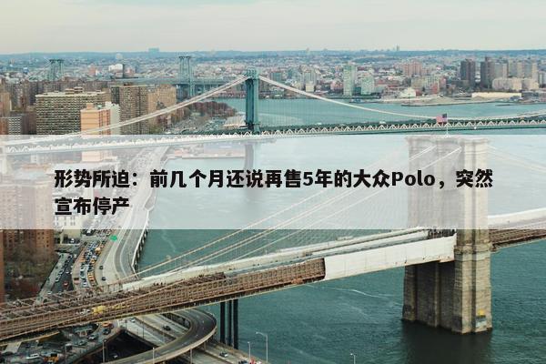 形势所迫：前几个月还说再售5年的大众Polo，突然宣布停产